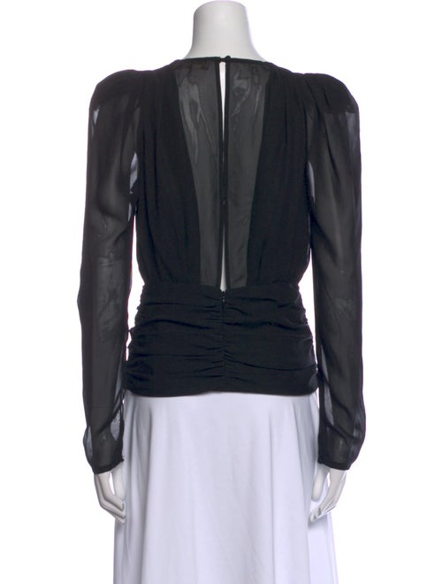 Ronny Kobo V-Neck Long Sleeve Blouse