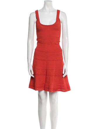 Ronny Kobo Scoop Neck Knee-Length Dress