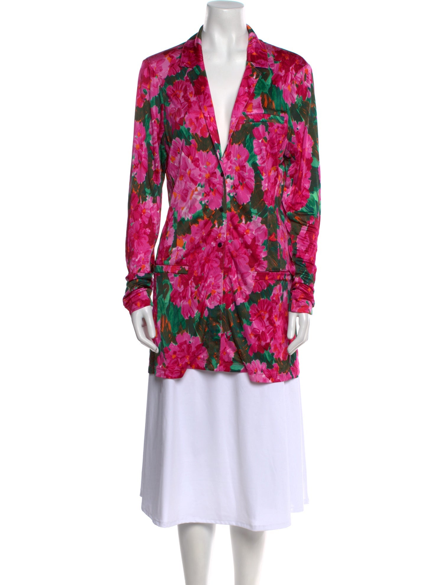 Ronny Kobo Floral Print V-Neck Tunic