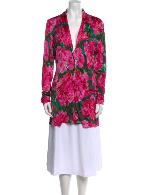 Ronny Kobo Floral Print V-Neck Tunic