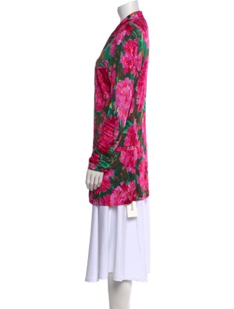 Ronny Kobo Floral Print V-Neck Tunic
