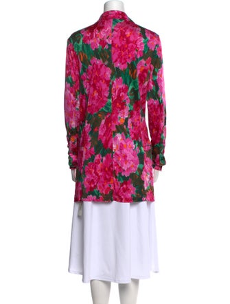 Ronny Kobo Floral Print V-Neck Tunic