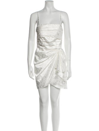 Ronny Kobo Square Neckline Mini Dress