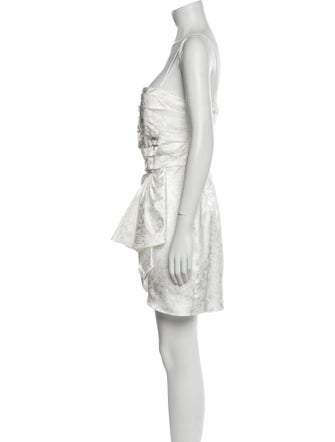 Ronny Kobo Square Neckline Mini Dress