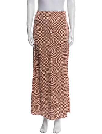 Ronny Kobo Silk Long Skirt