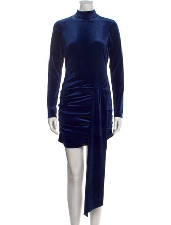 Ronny Kobo Mock Neck Mini Dress