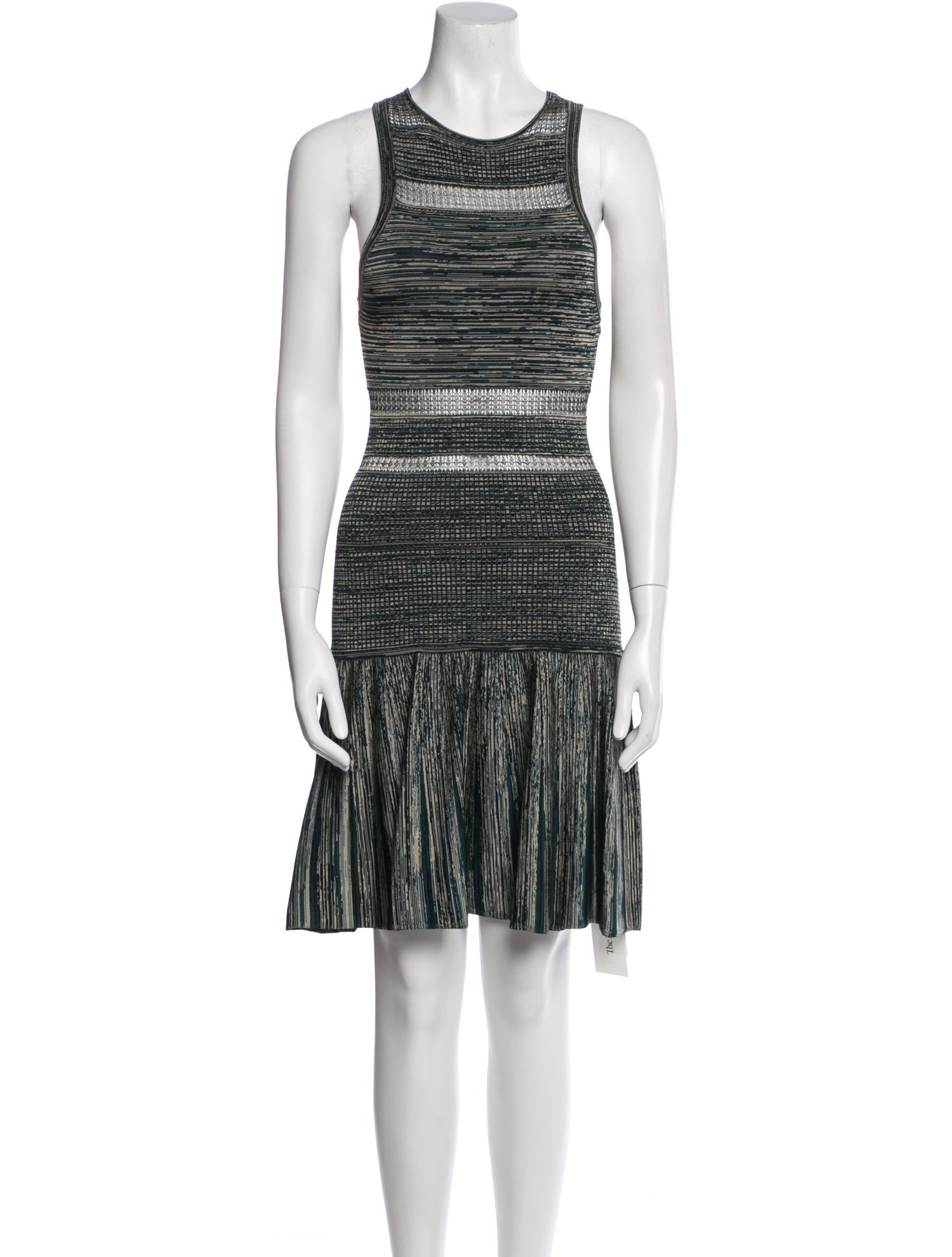 Ronny Kobo Striped Mini Dress