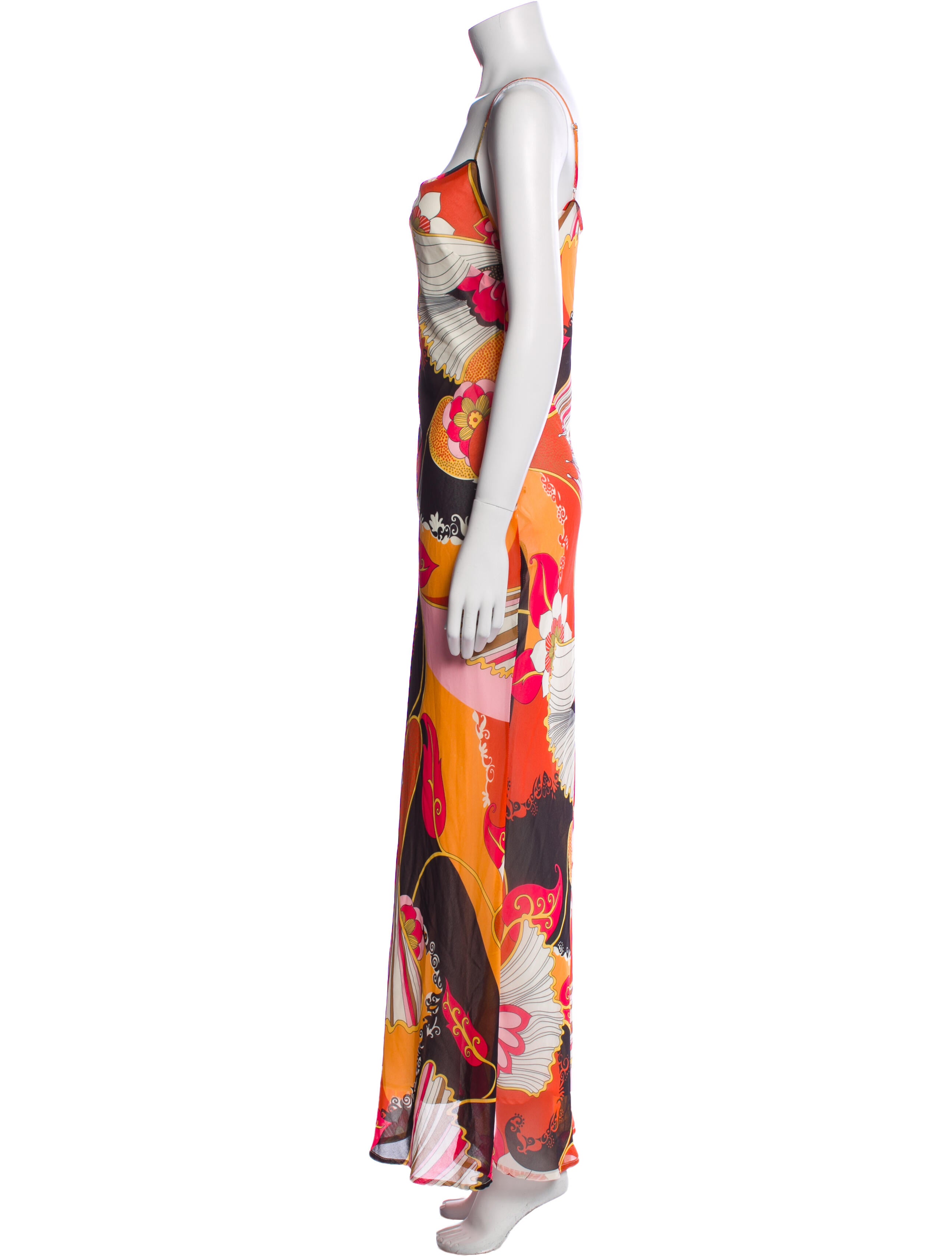 Ronny Kobo Floral Print Long Dress