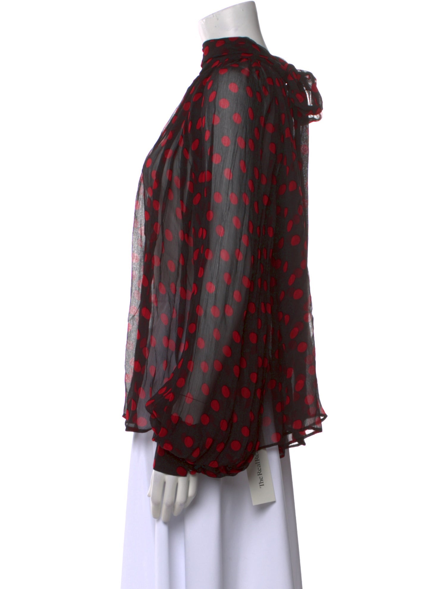 Ronny Kobo Printed Mock Neck Blouse w/ Tags