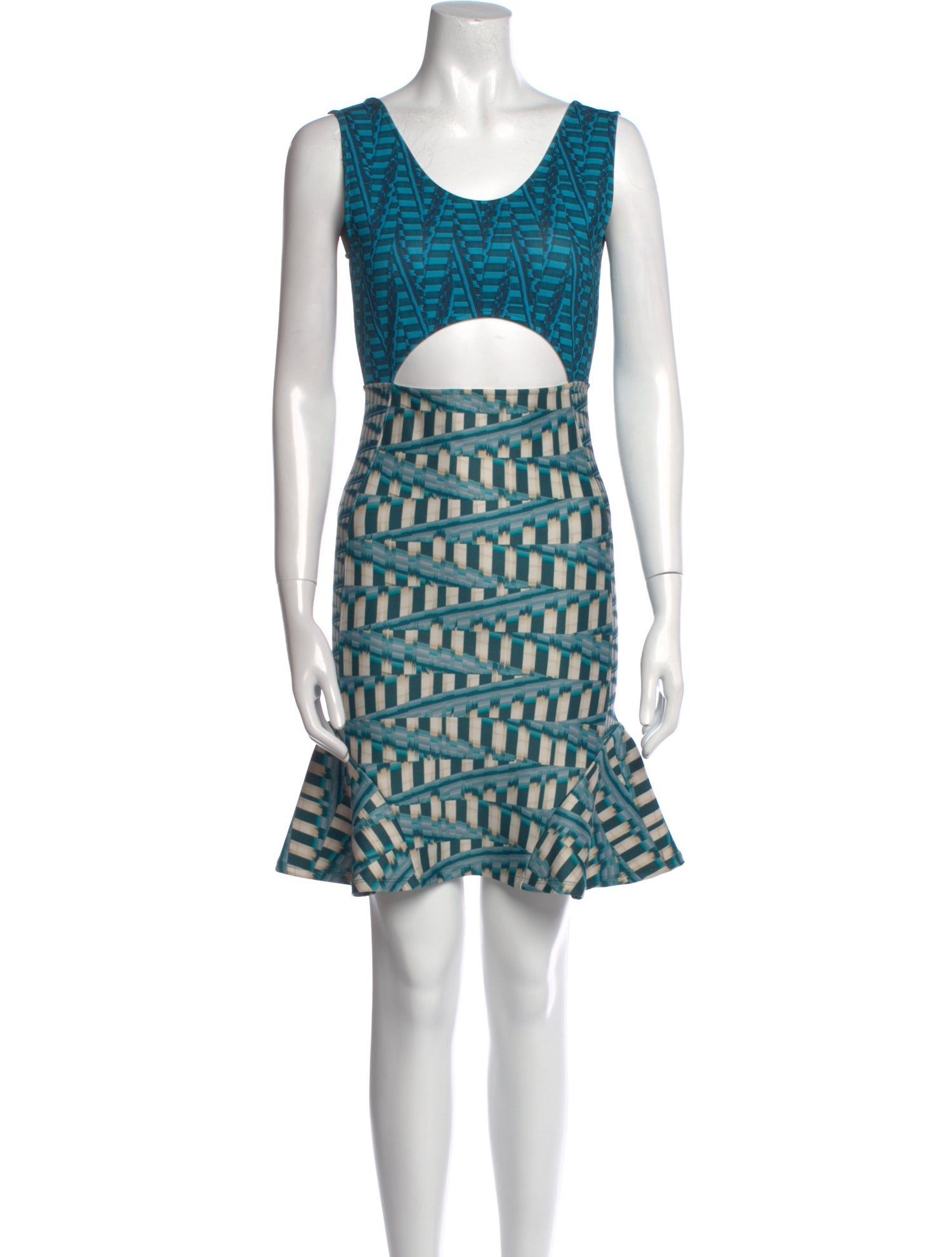 Ronny Kobo Printed Mini Dress