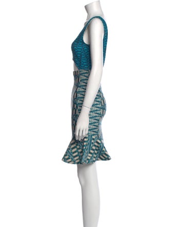 Ronny Kobo Printed Mini Dress