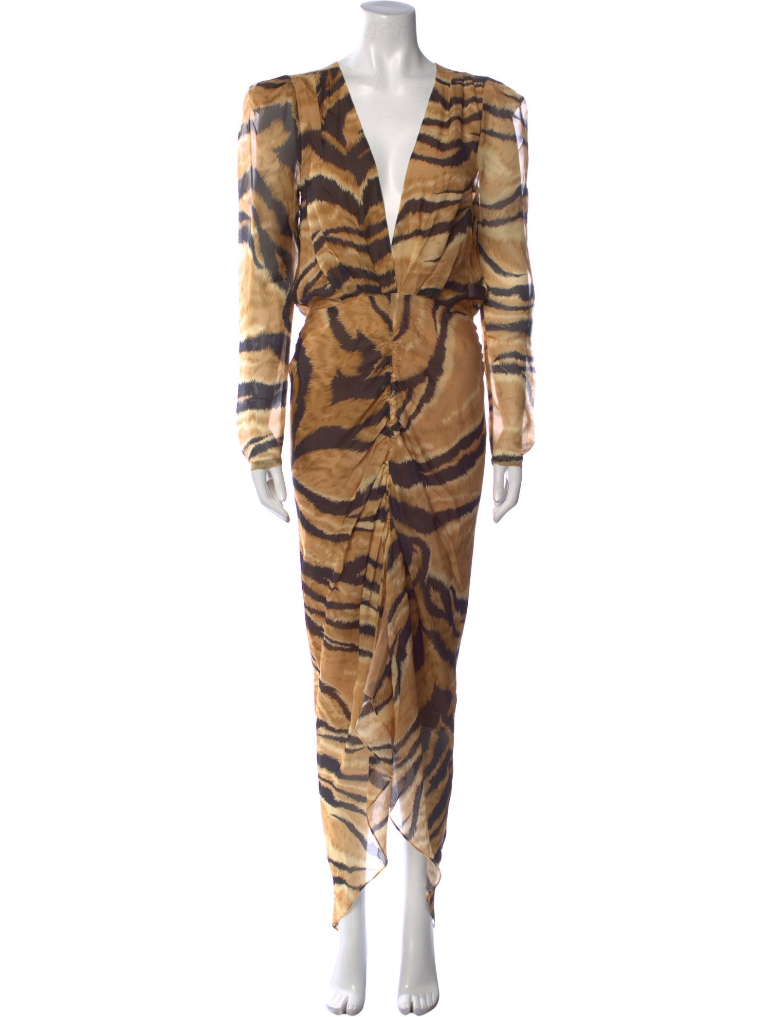 Ronny Kobo Silk Knee-Length Dress