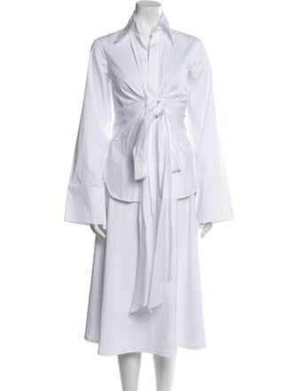 Ronny Kobo Long Sleeve Button-Up Top