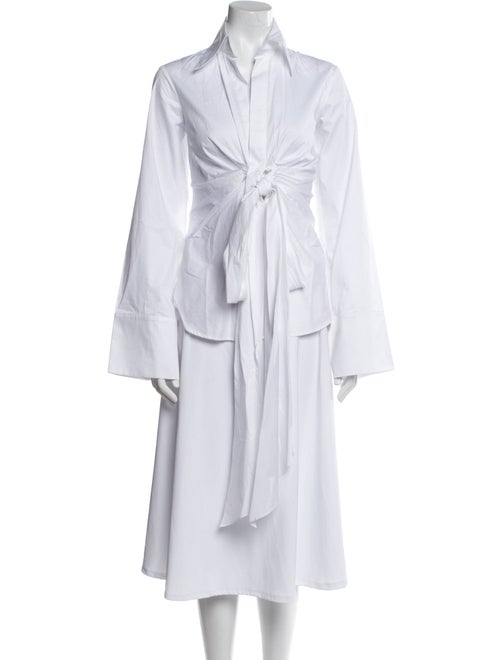 Ronny Kobo Long Sleeve Button-Up Top