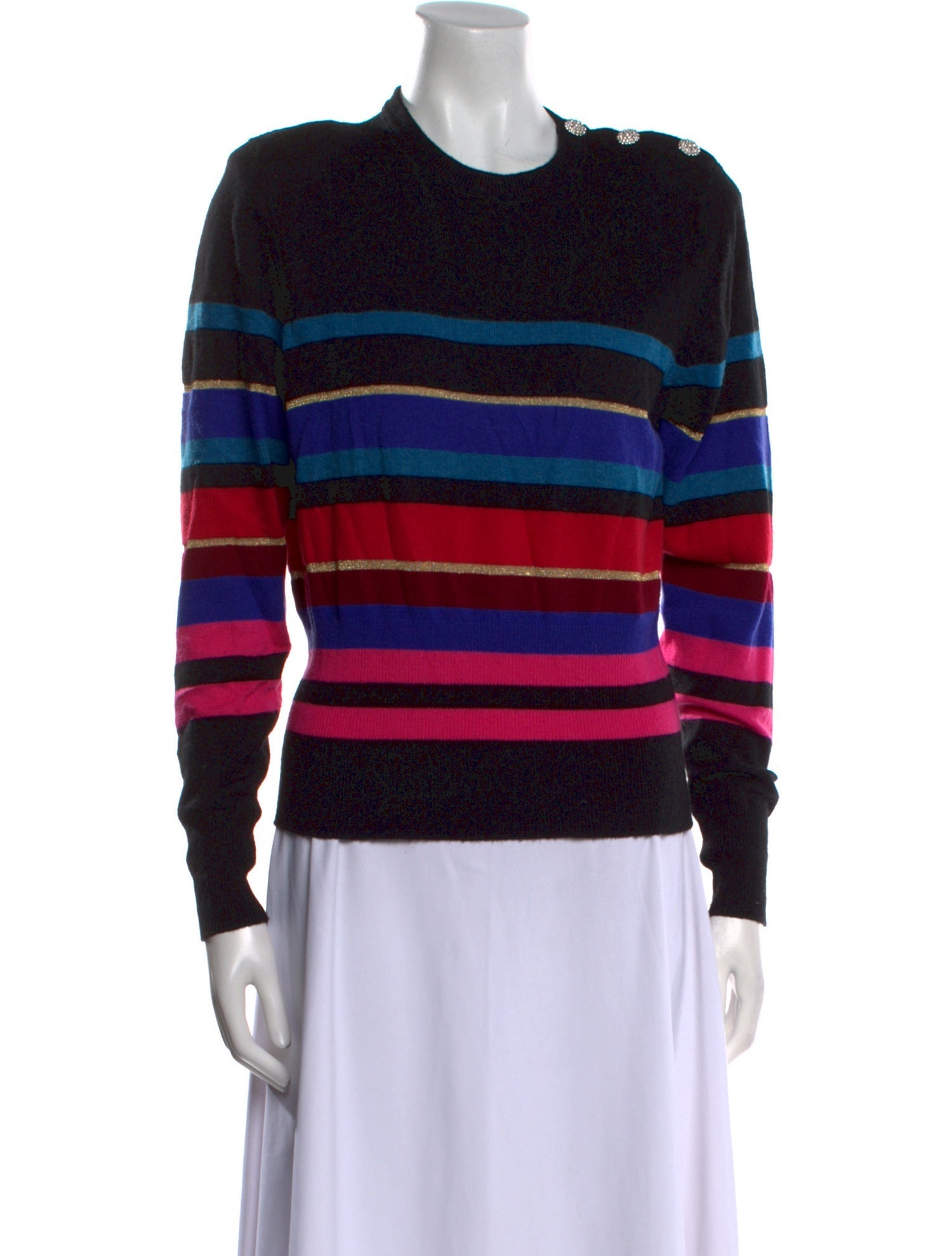 Ronny Kobo Wool Striped Sweater