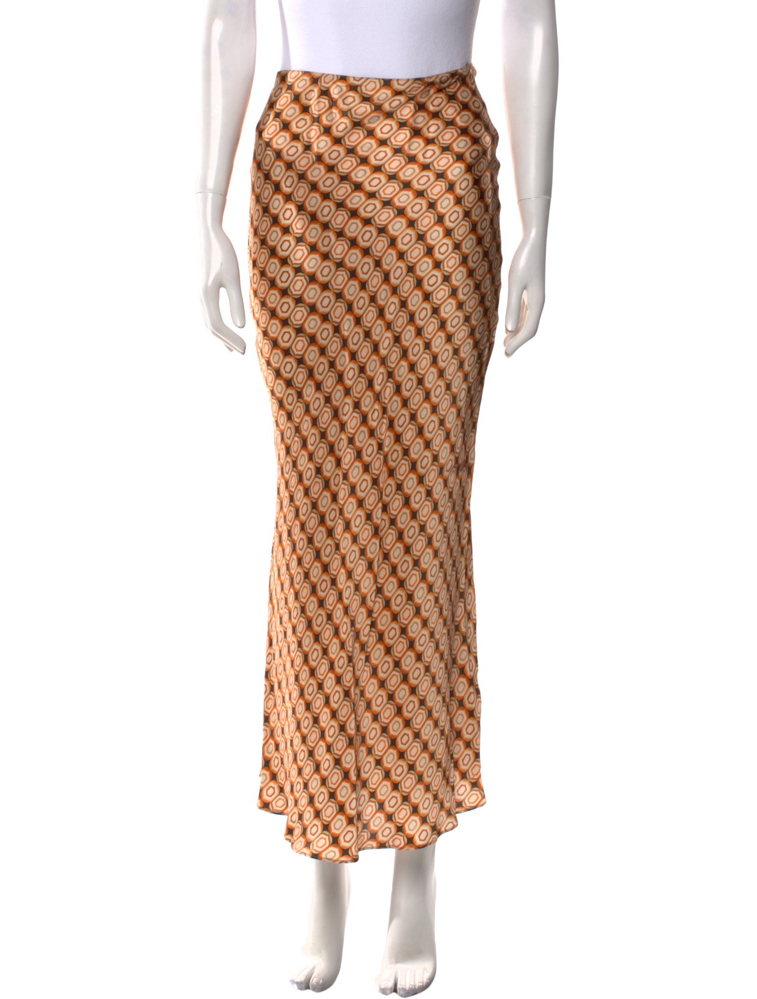 Ronny Kobo Silk Long Skirt