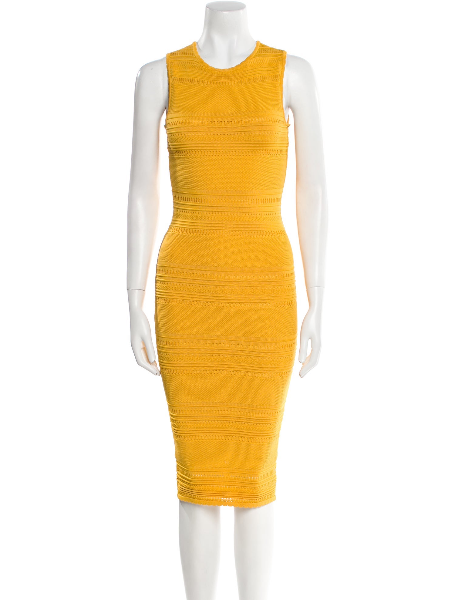 Ronny Kobo Crew Neck Knee-Length Dress