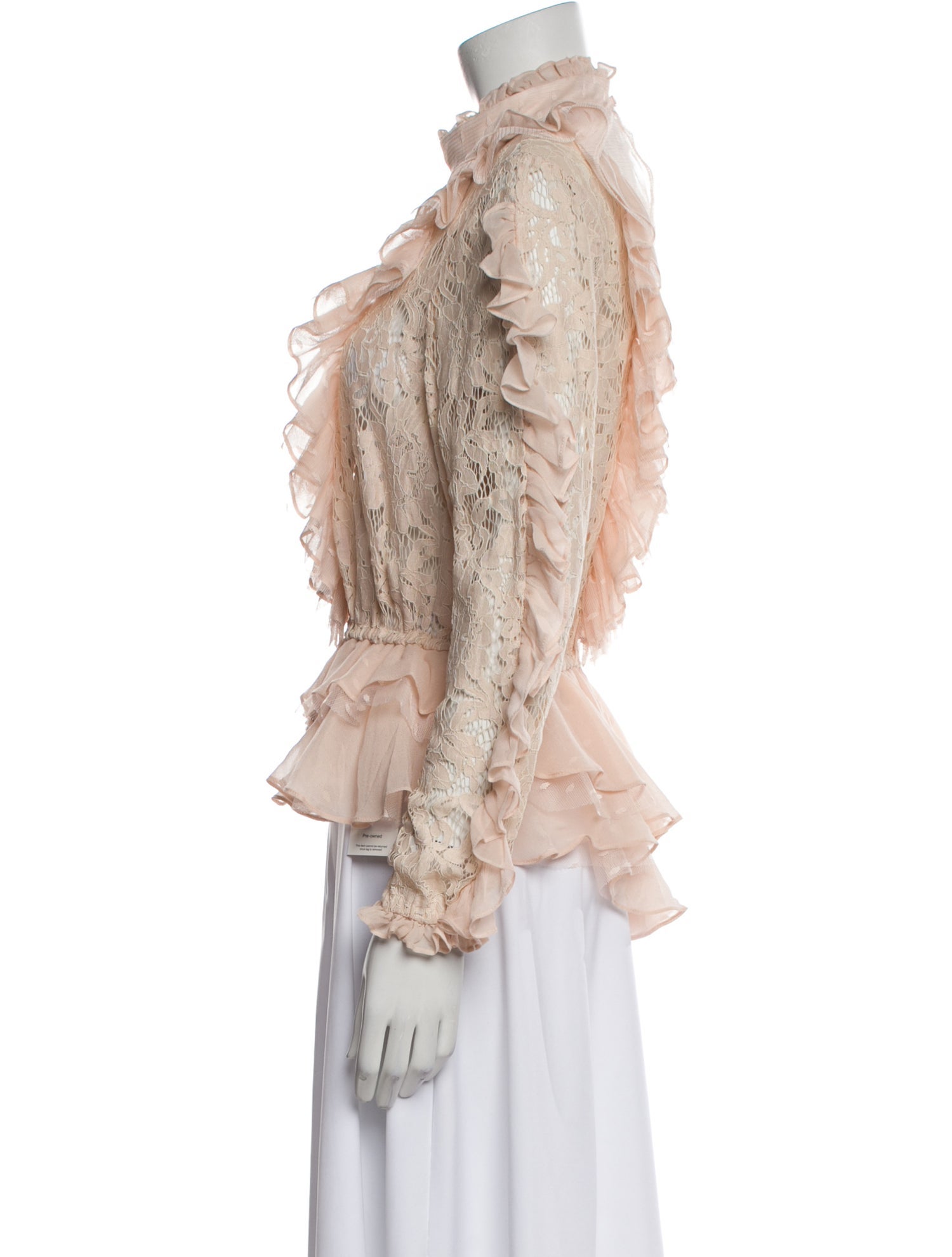 Ronny Kobo Mock Neck Long Sleeve Blouse