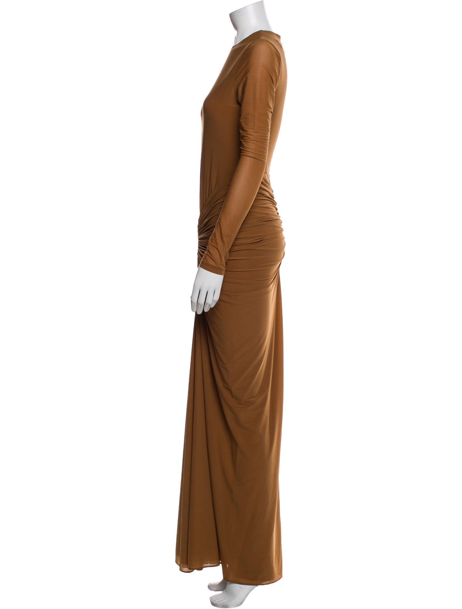 Ronny Kobo Crew Neck Long Dress