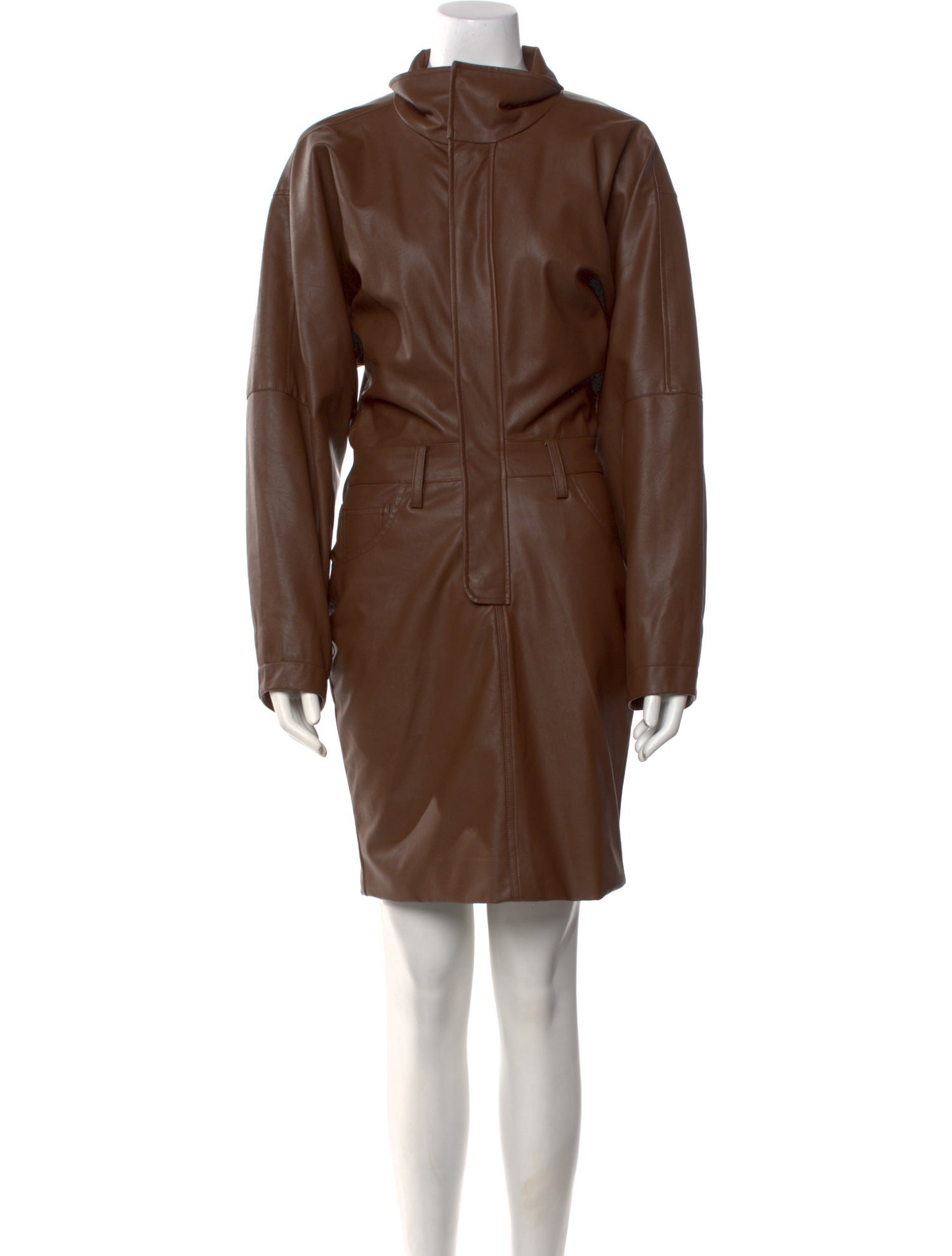 Ronny Kobo Turtleneck Knee-Length Dress