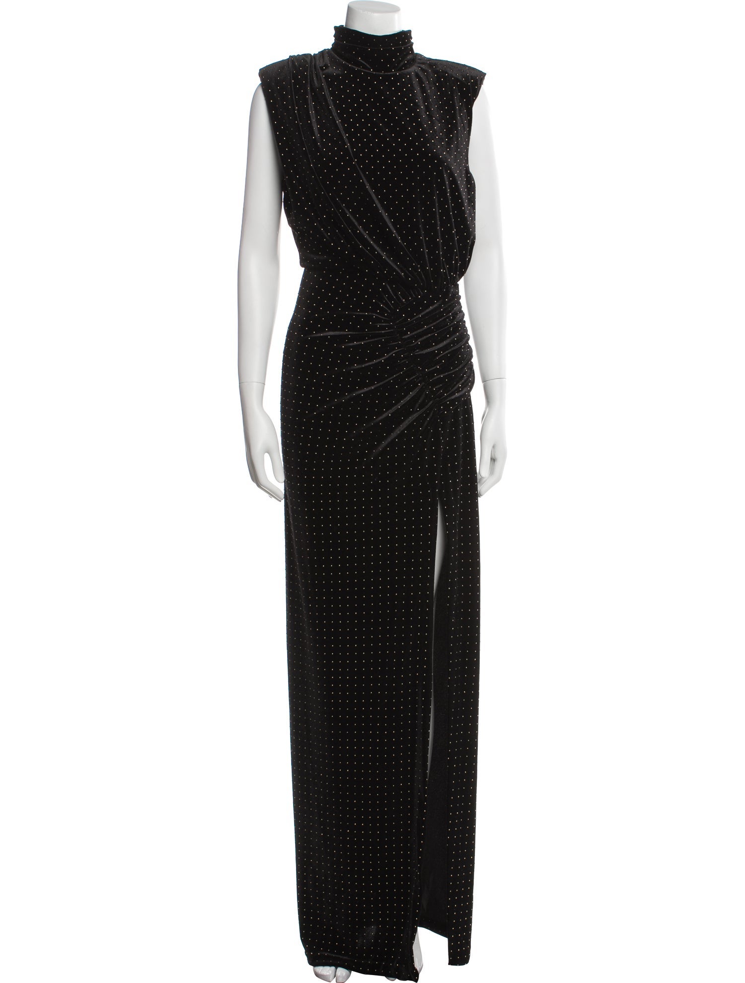 Ronny Kobo Velour Long Dress