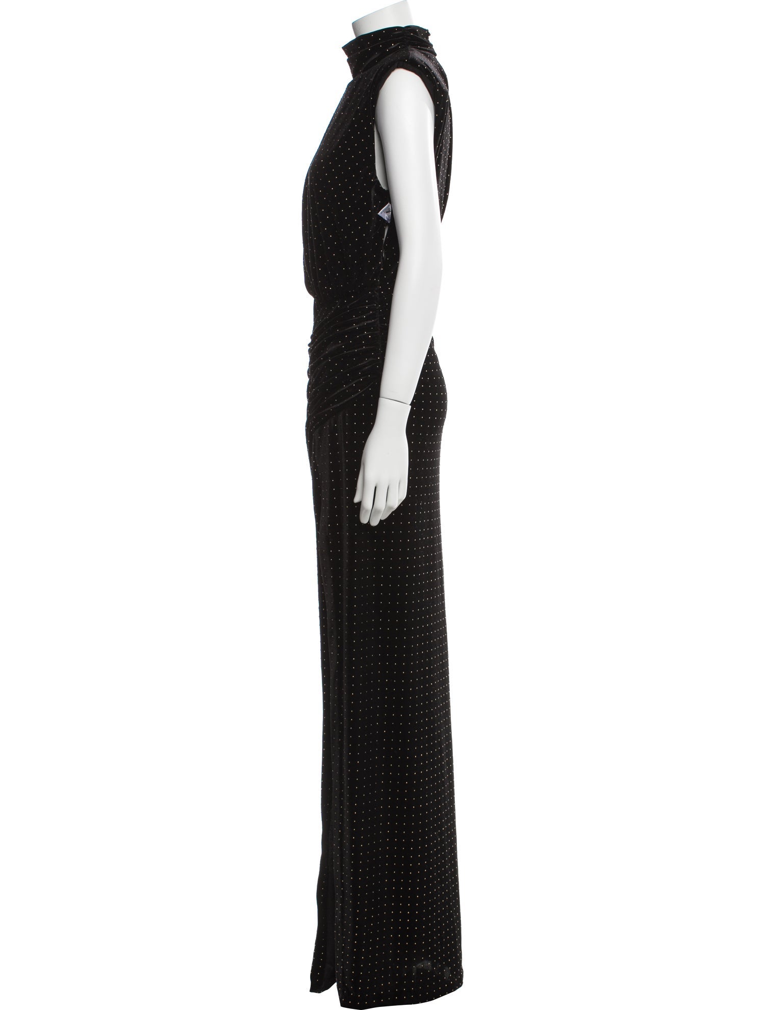 Ronny Kobo Velour Long Dress