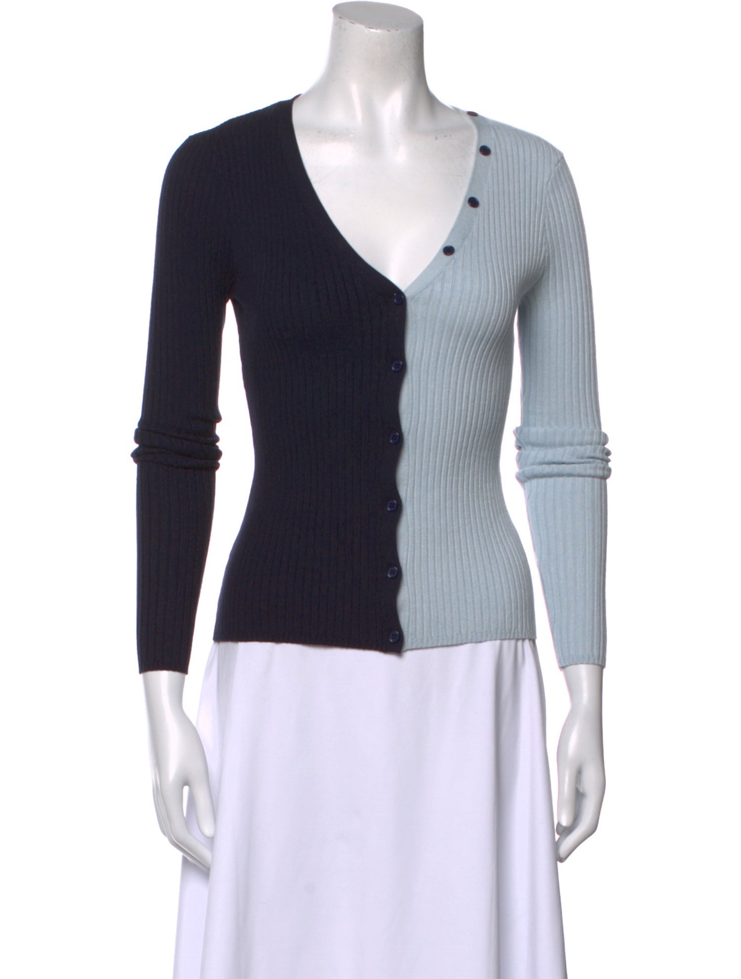 Ronny Kobo V-Neck Three-Quarter Sleeve Top