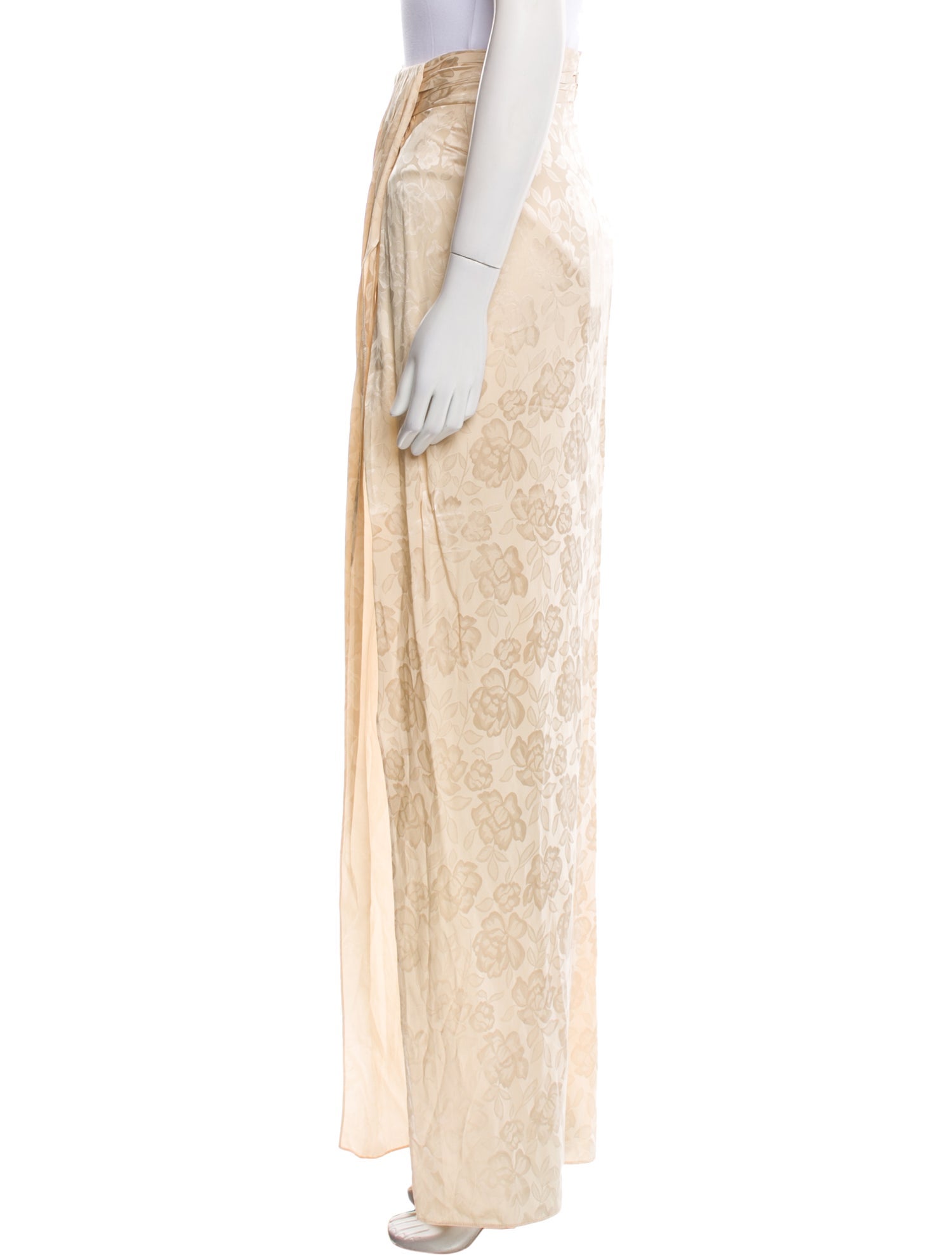 Ronny Kobo Silk Long Skirt