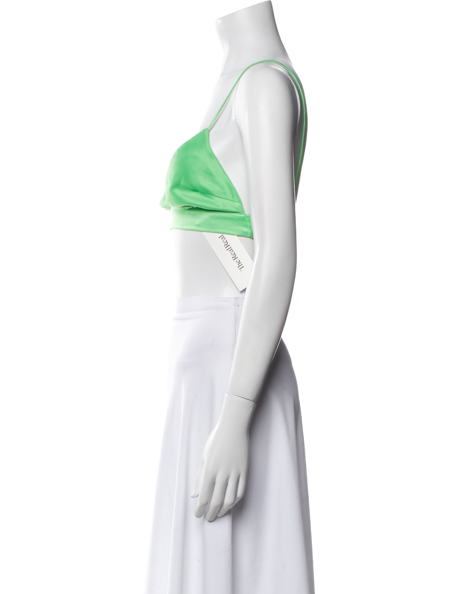 Ronny Kobo V-Neck Sleeveless Crop Top