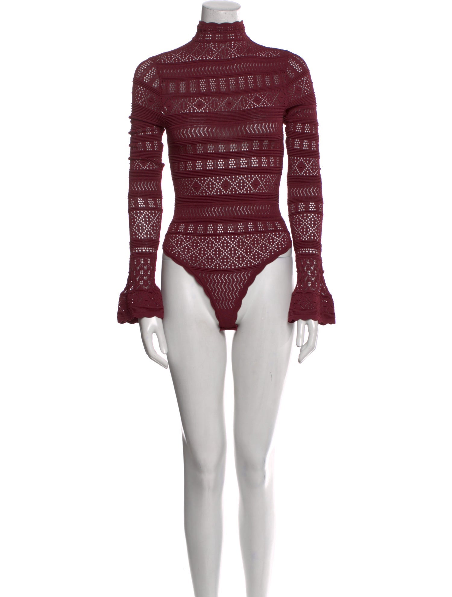 Ronny Kobo Turtleneck Long Sleeve Bodysuit