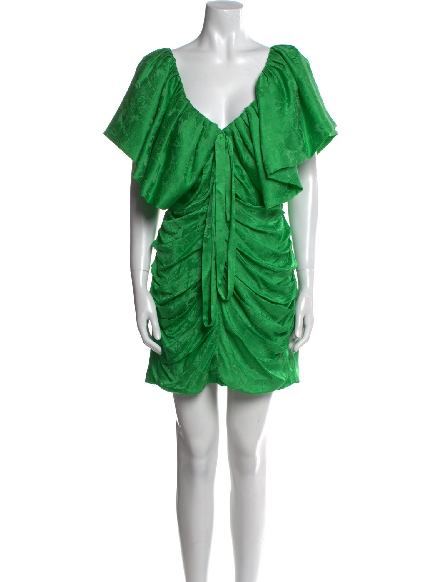 Ronny Kobo V-Neck Knee-Length Dress