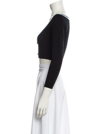 Ronny Kobo Printed Scoop Neck Sweater