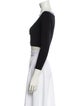 Ronny Kobo Printed Scoop Neck Sweater