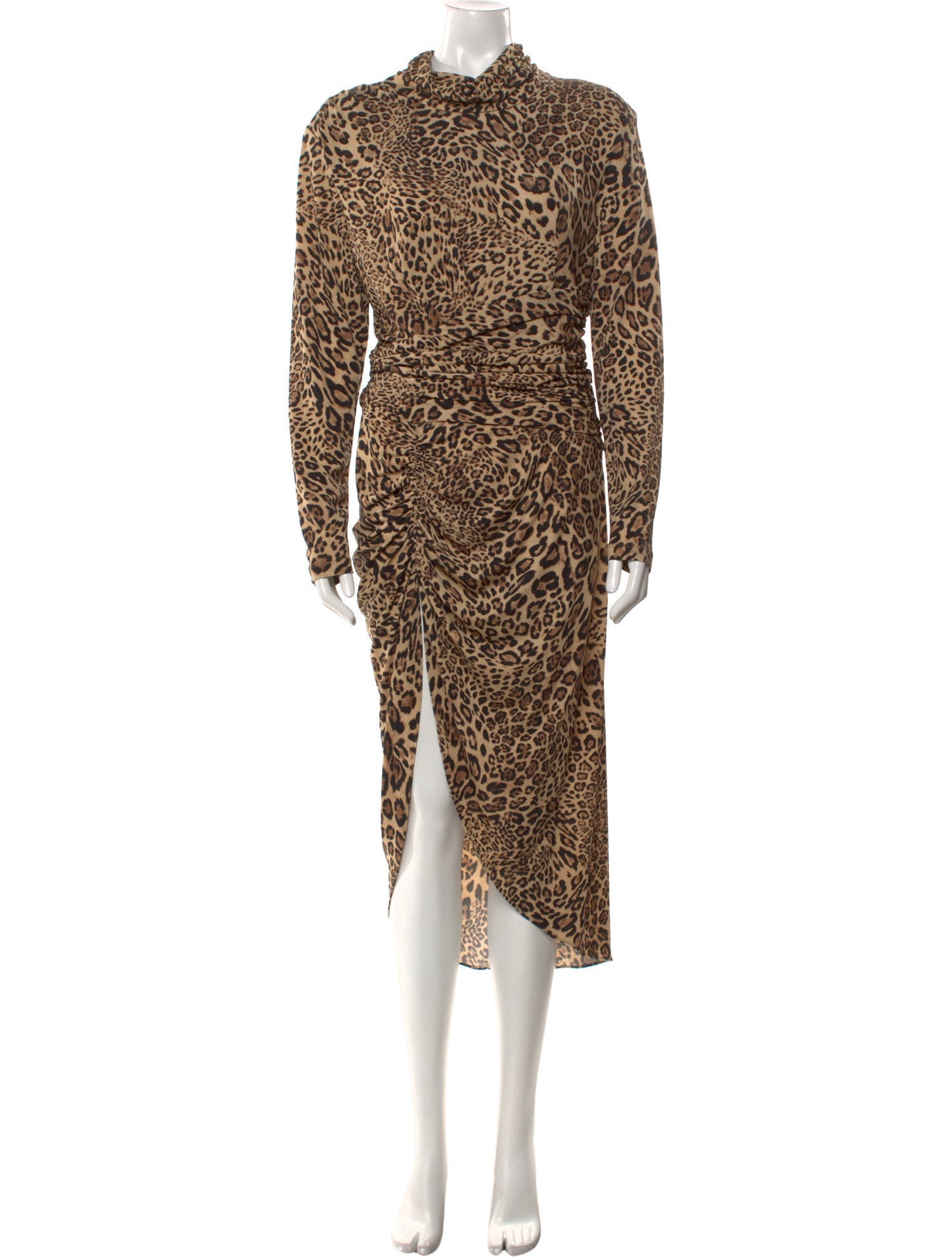 Ronny Kobo Animal Print Long Dress