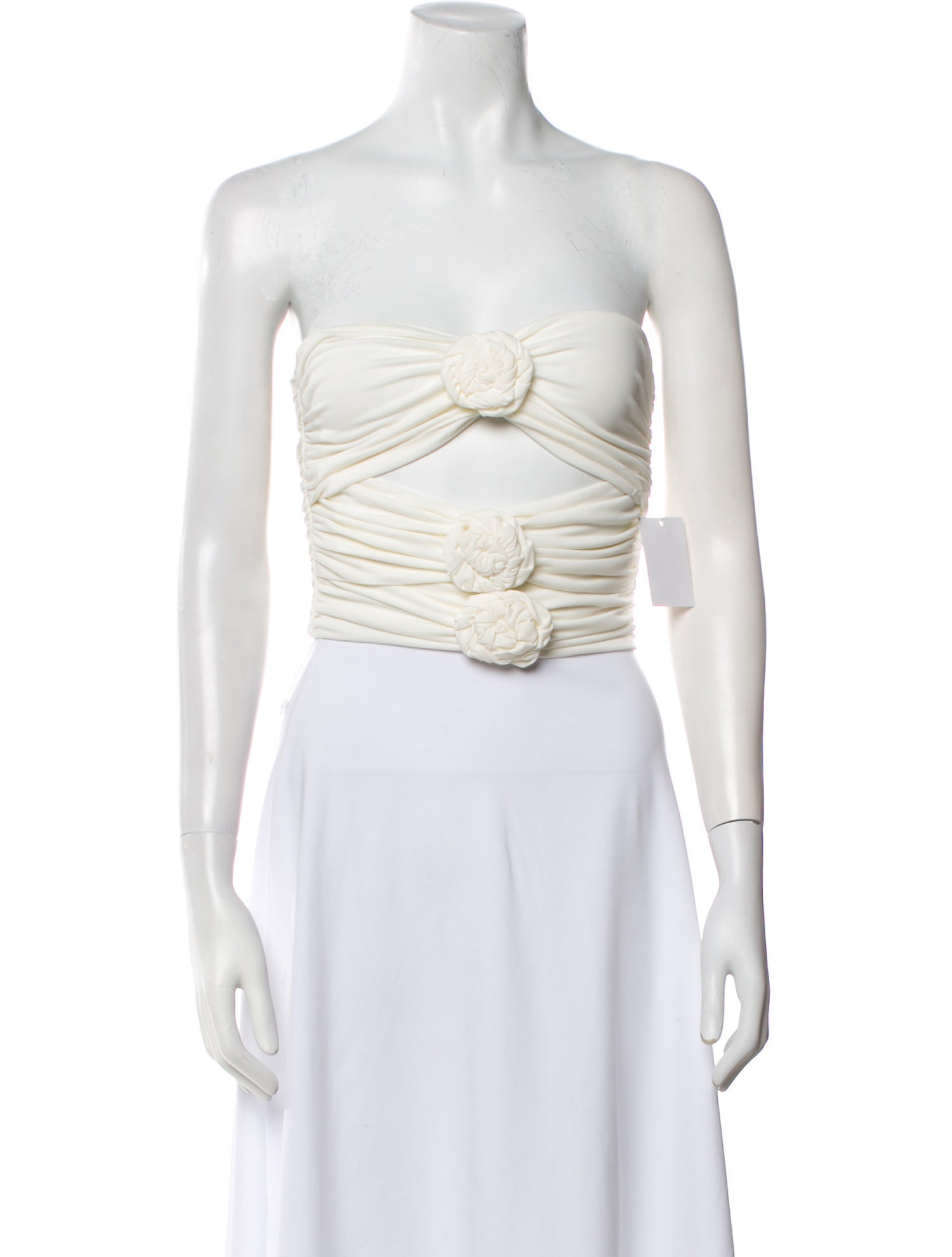 Ronny Kobo Strapless Crop Top w/ Tags