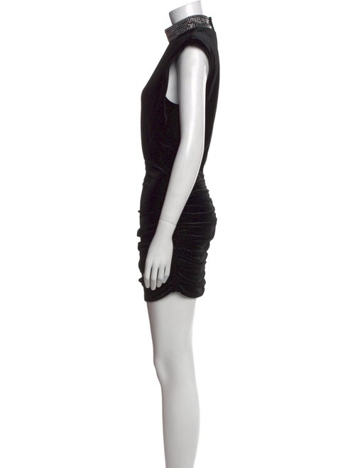 Ronny Kobo Mock Neck Mini Dress