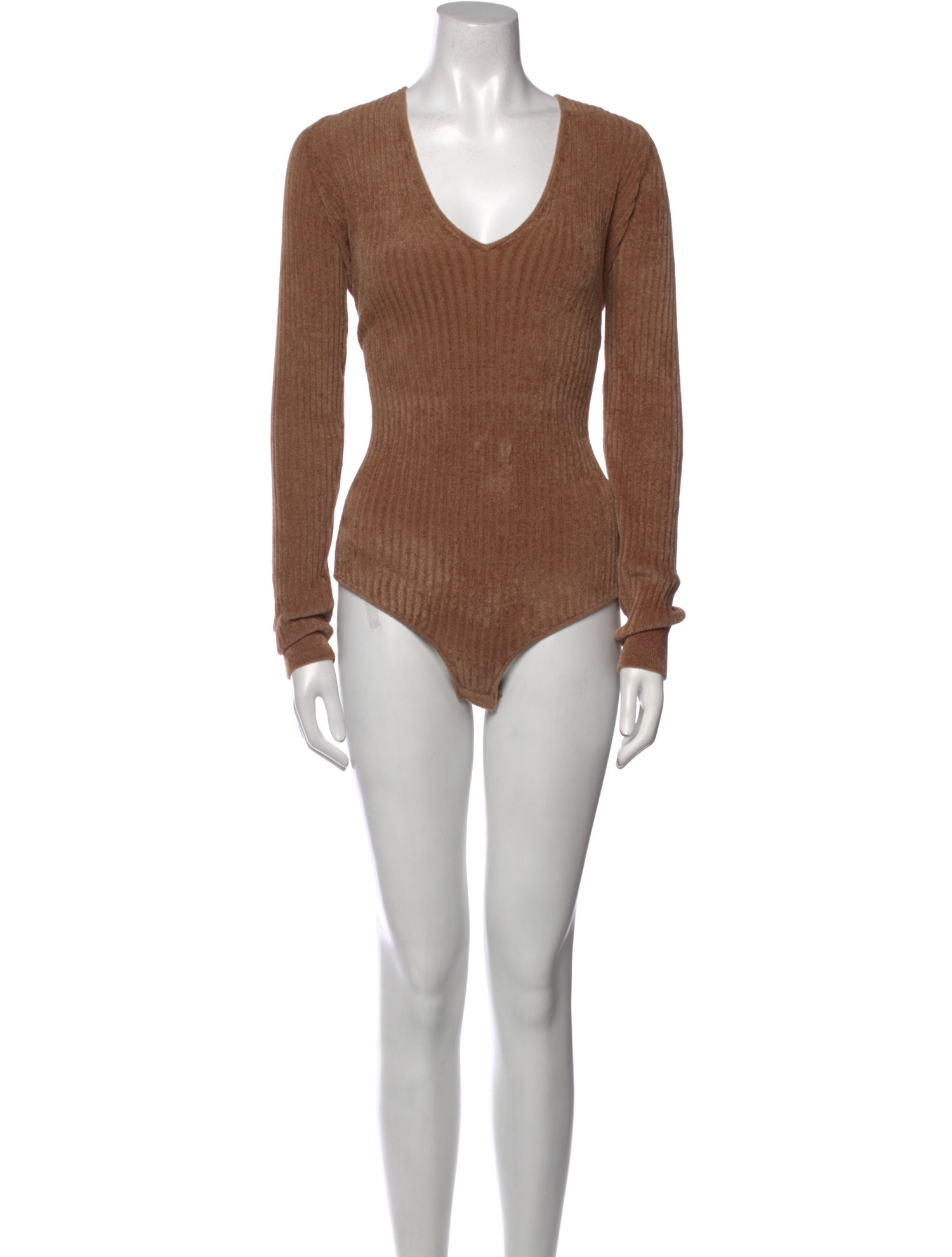 Ronny Kobo V-Neck Long Sleeve Bodysuit
