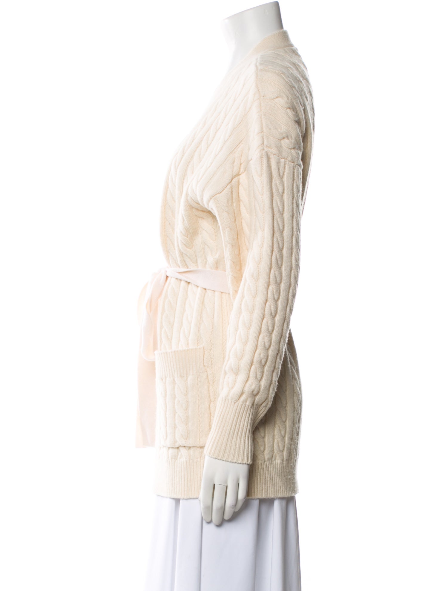 Ronny Kobo Wool Plunge Neckline Sweater