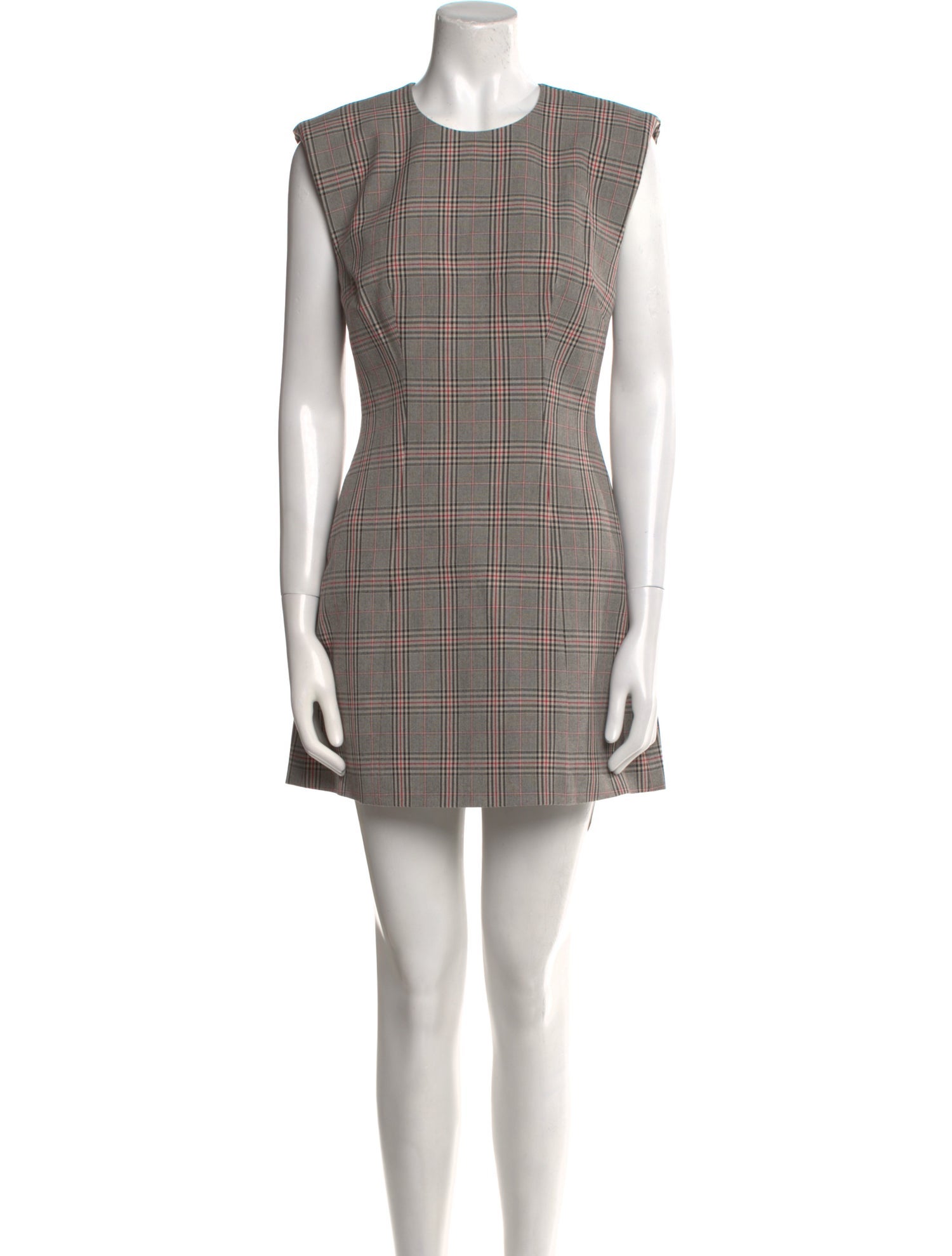 Ronny Kobo Plaid Print Mini Dress