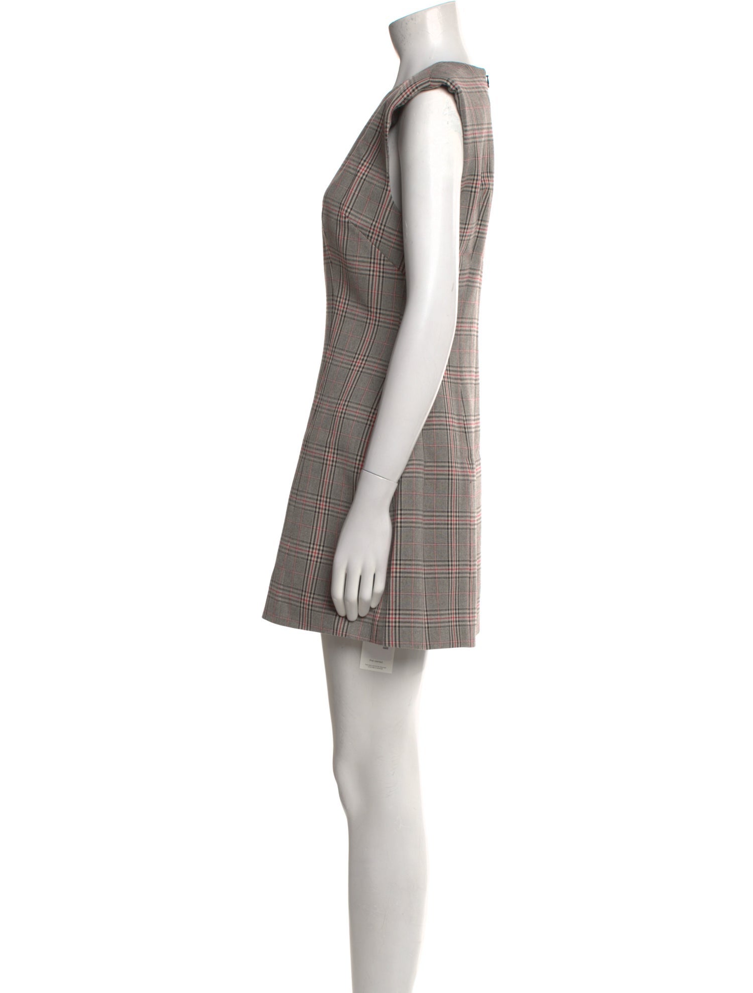 Ronny Kobo Plaid Print Mini Dress