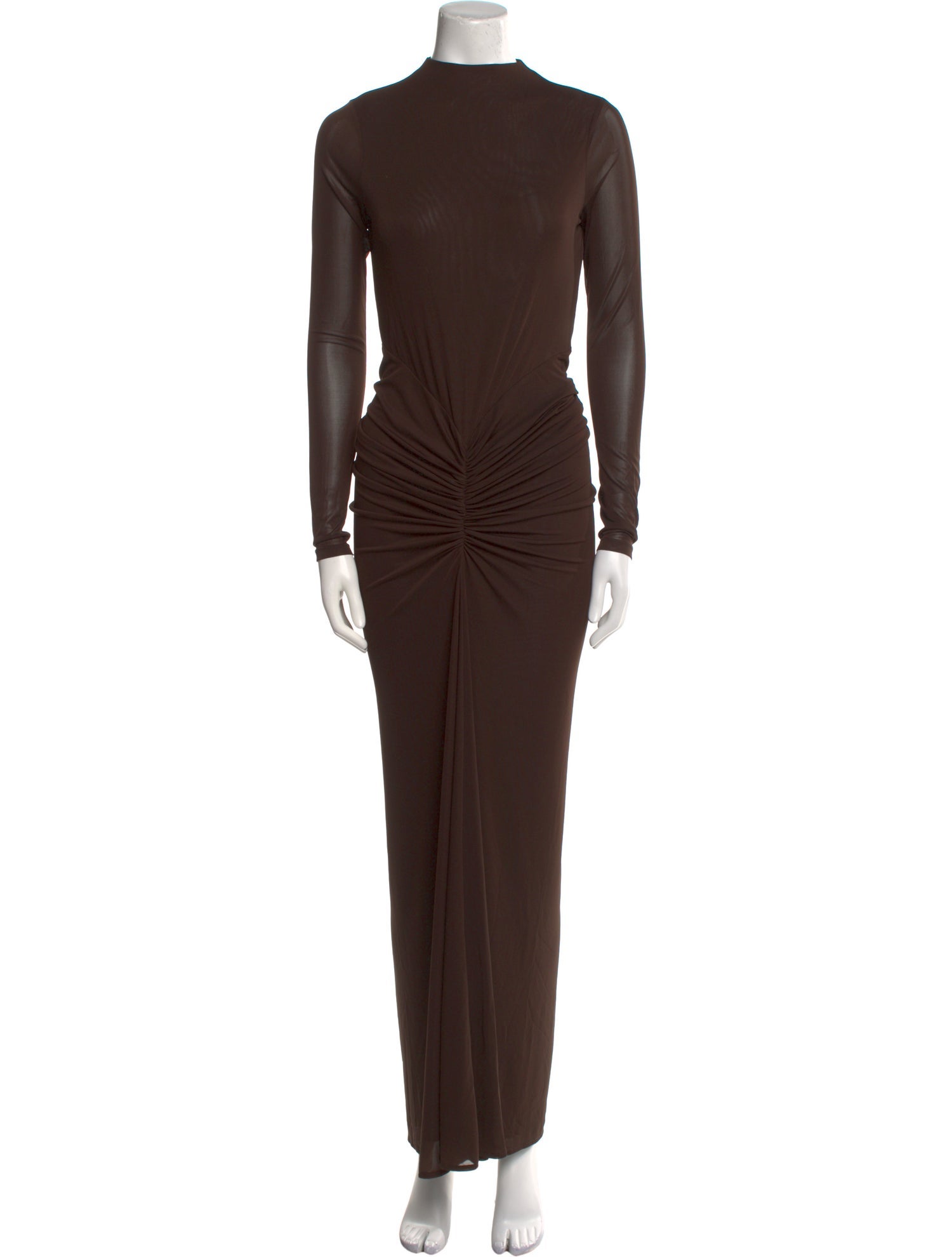 Ronny Kobo Mock Neck Long Dress