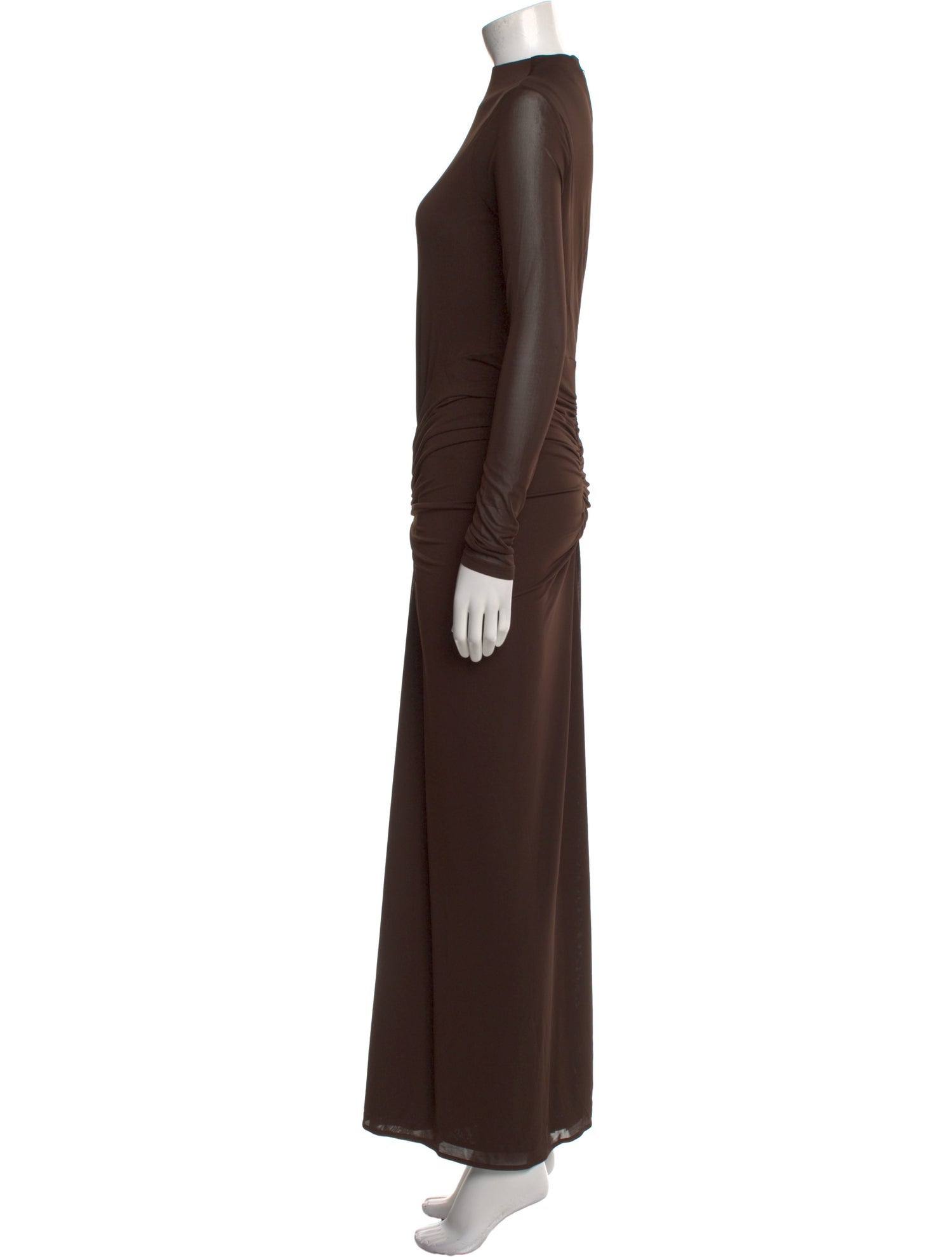 Ronny Kobo Mock Neck Long Dress