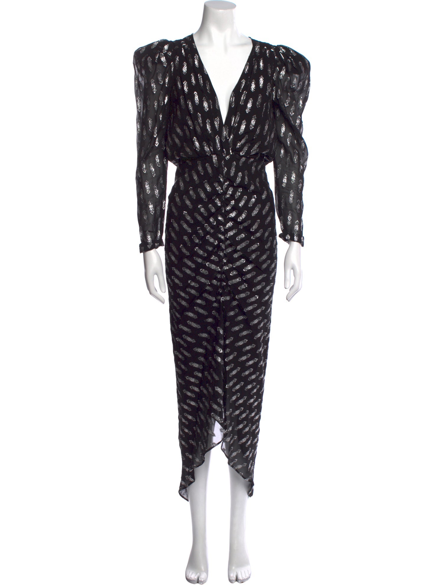 Ronny Kobo Printed Midi Length Dress