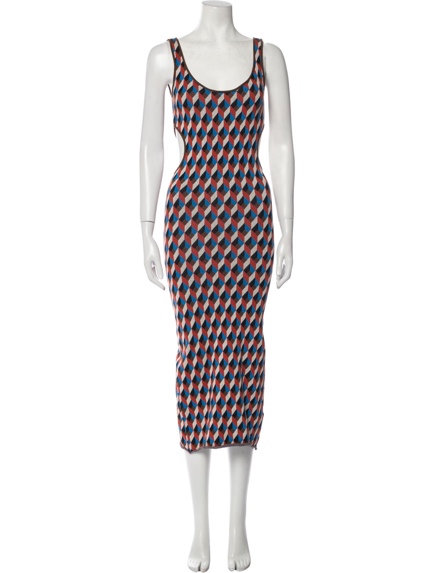 Ronny Kobo Printed Midi Length Dress