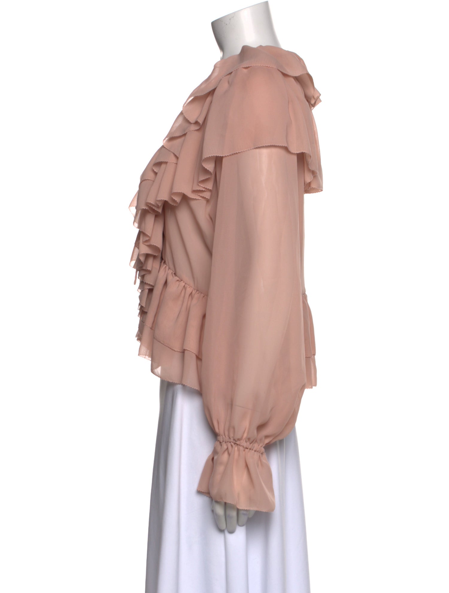 Ronny Kobo V-Neck Long Sleeve Blouse