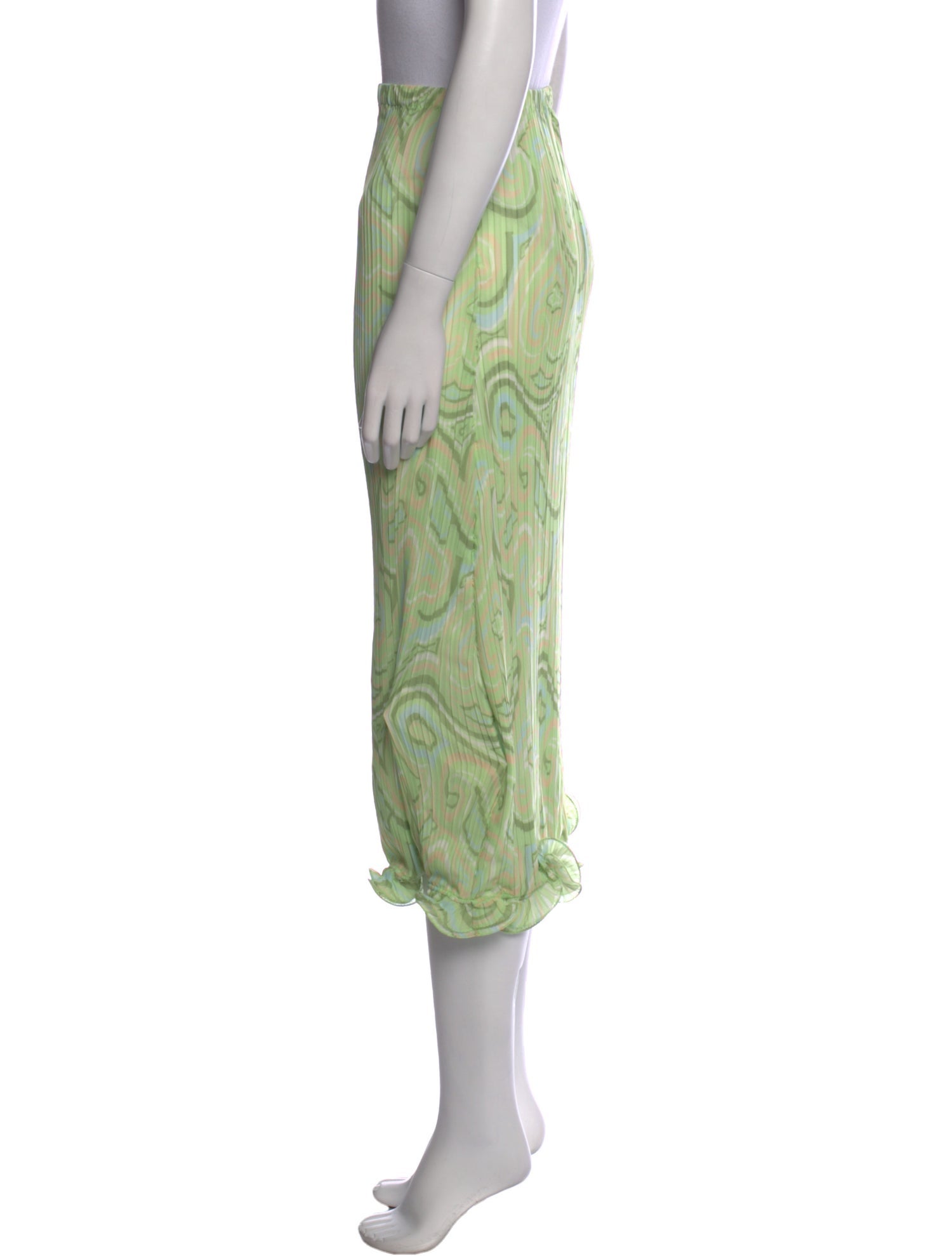 Ronny Kobo Floral Print Midi Length Skirt