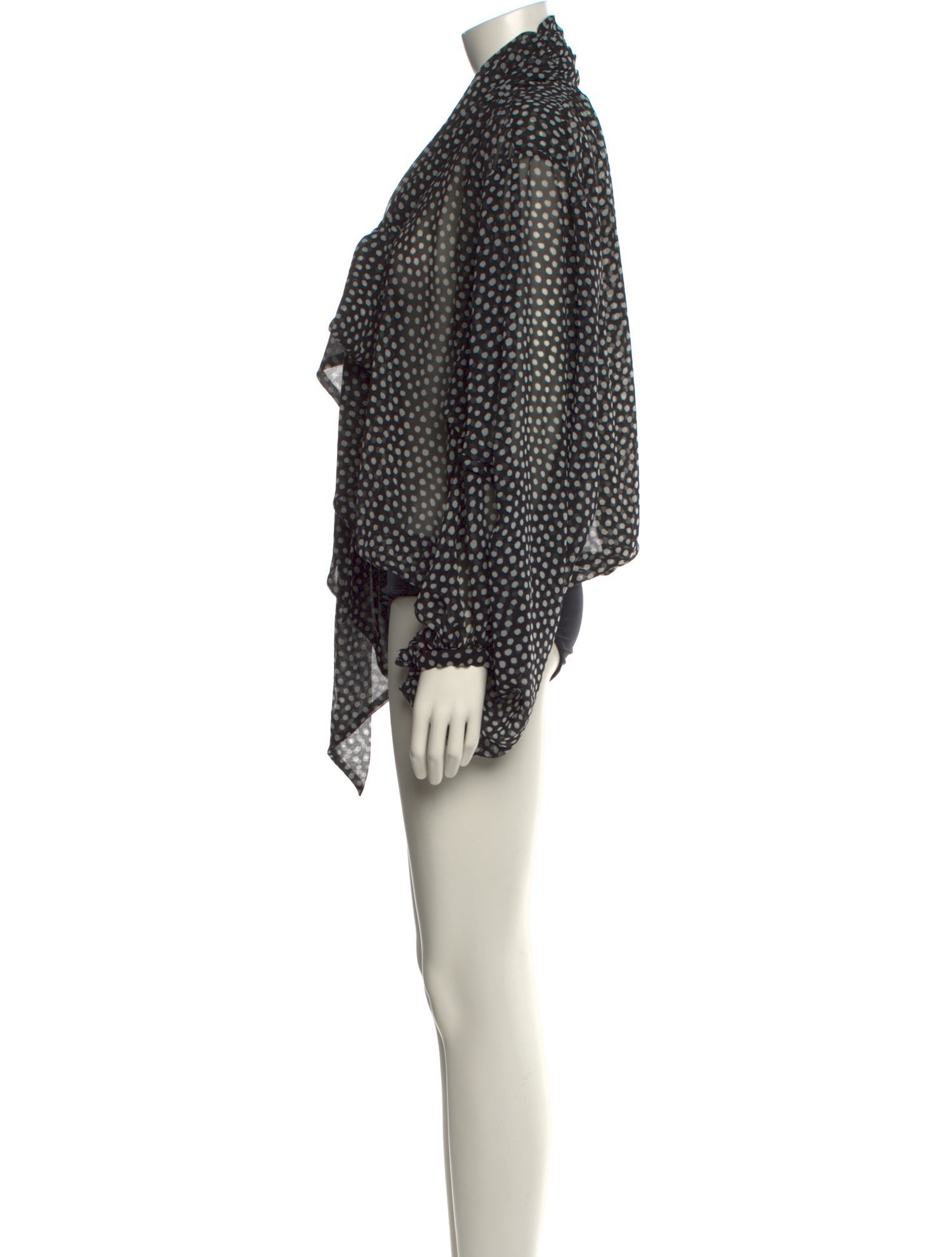 Ronny Kobo Printed Turtleneck Bodysuit