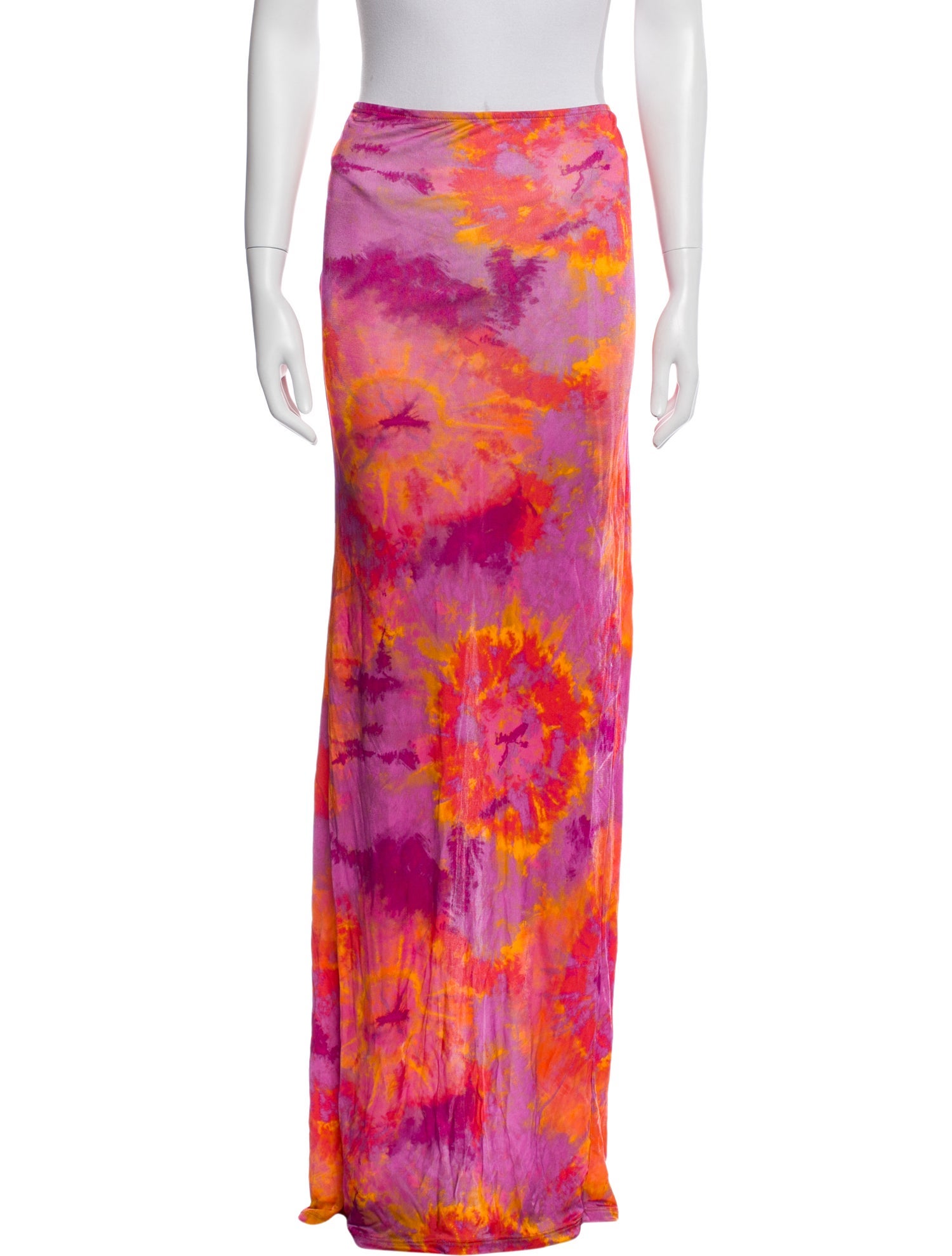Ronny Kobo Tie-Dye Print Long Skirt