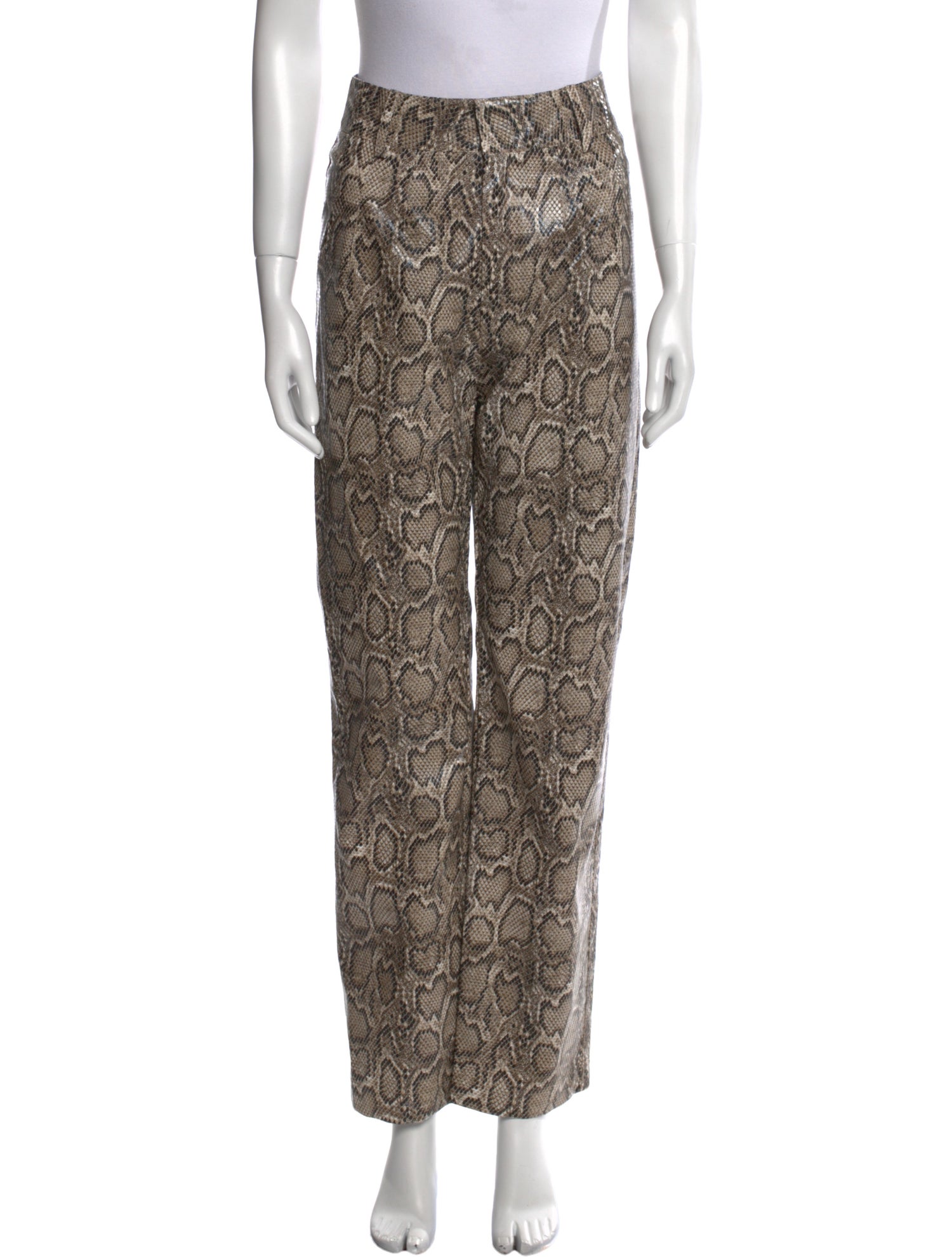Ronny Kobo Floral Print Straight Leg Pants
