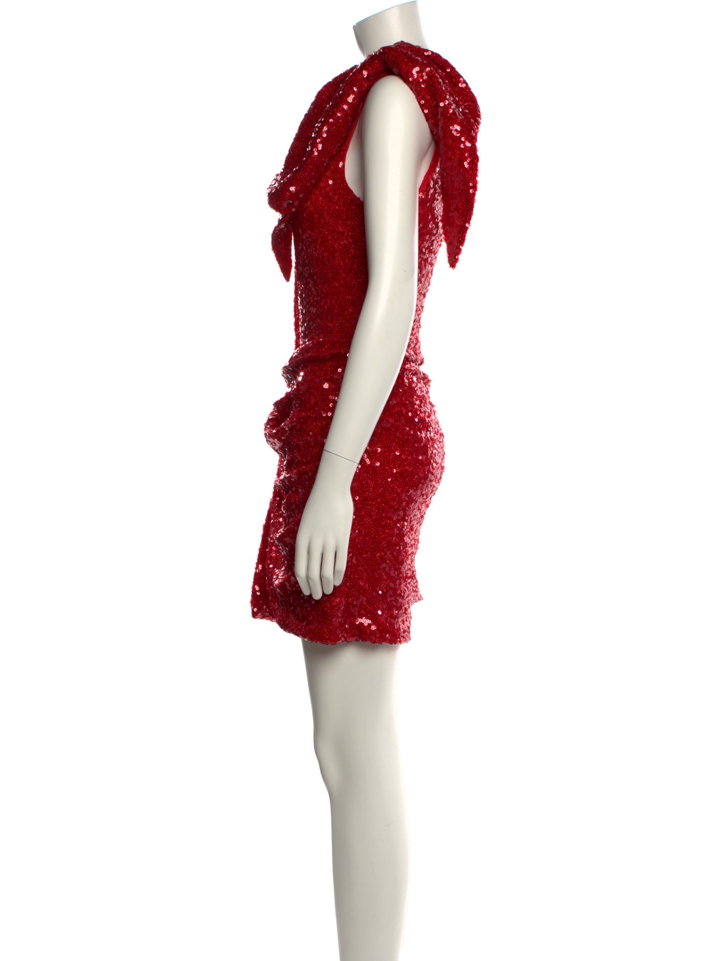 Ronny Kobo One-Shoulder Mini Dress